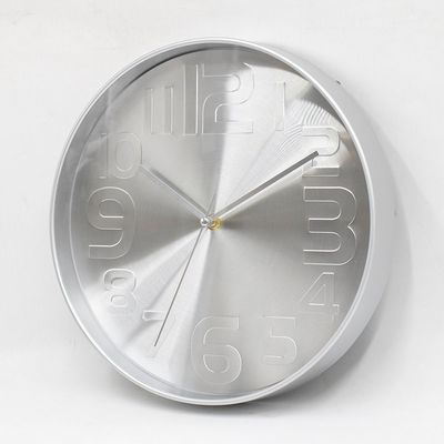 Cambridge Congo Wall Clock
 30X30X4.5Cm Silver